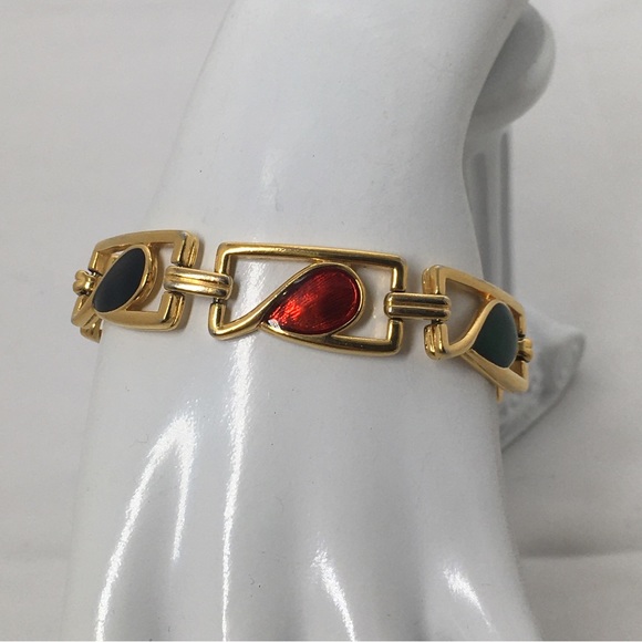 Premier Designs | Jewelry | Vintage Premier Designs Gold And Red Green ...